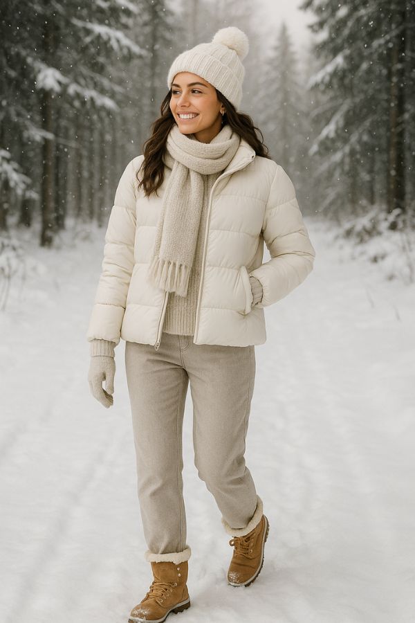 Tenue extérieure shooting Noël